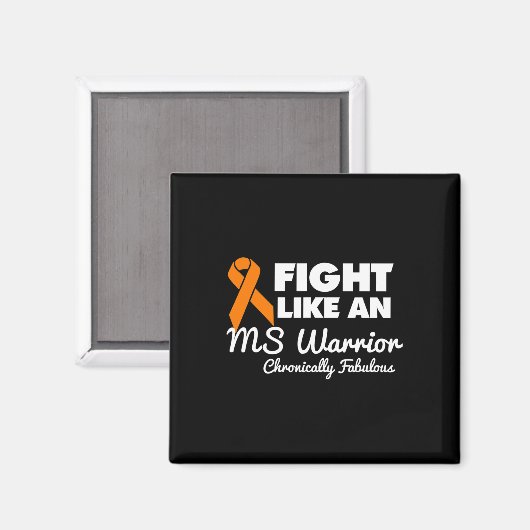 Kampf wie ein Frau Warrior Awareness Multiple Scle Magnet (Vorderseite/Rückseite)