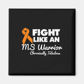 Kampf wie ein Frau Warrior Awareness Multiple Scle Magnet (Vorne)