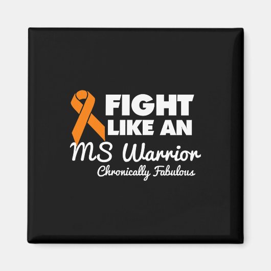 Kampf wie ein Frau Warrior Awareness Multiple Scle Magnet (Vorne)
