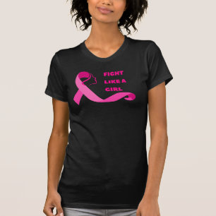 Kampf wie ein Mädchen - Stärkung des Brustkrebs T-Shirt