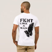 KAMPF WIE EIN MANN-T - SHIRT (Schwarz voll)