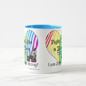 Kampf wie ein Zebra Ehlers-Danlos Bewusstsein Tasse (Zentrum)