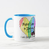 Kampf wie ein Zebra Ehlers-Danlos Bewusstsein Tasse (Links)