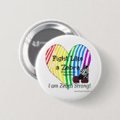 Kampf wie ein Zebra Ehlers-Danlos Button (Vorne & Hinten)