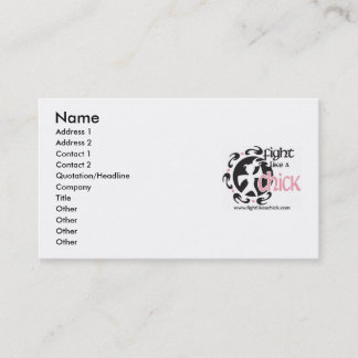 Kampf wie eine Küken-Geschäfts-Karte Visitenkarte
