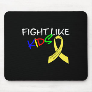 Kampf wie Kinder Kinder Krebs Bewusstsein Monat G Mousepad
