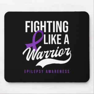Kampf wie Krieger-Design Epilepsie Bewusstsein Mousepad