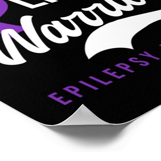 Kampf wie Krieger-Design Epilepsie Bewusstsein Poster (Ecke)
