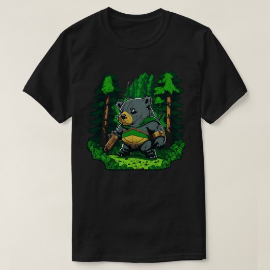Kampf-Wombat T-Shirt (Design vorne)