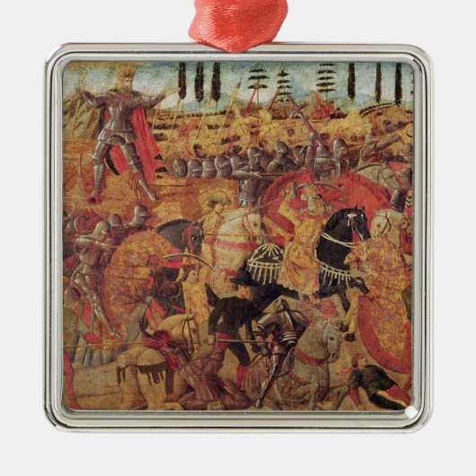 Kampf zwischen Darius und Alexander der Große Ornament Aus Metall (Vorne)