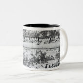 Kampf zwischen den Buccaneers Zweifarbige Tasse (VorderseiteRechts)
