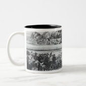 Kampf zwischen den Buccaneers Zweifarbige Tasse (Links)