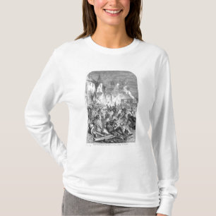 Kampf zwischen den englischen und französischen T-Shirt