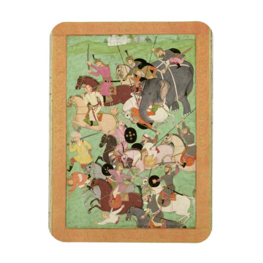 Kampf zwischen den Kräften des Iran und Turan, ill Magnet (Vertikal)