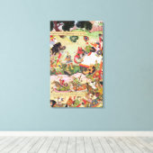 Kampf zwischen den Kräften Persiens und Turans Leinwanddruck (Insitu (Holzboden))