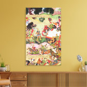 Kampf zwischen den Kräften Persiens und Turans Leinwanddruck (Insitu (Wohnzimmer))