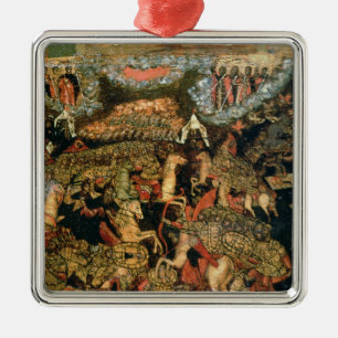 Kampf zwischen den russischen und tatarischen silbernes ornament
