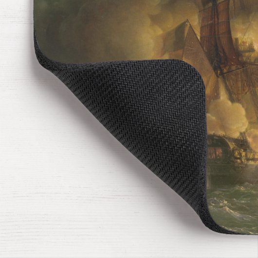 Kampf zwischen der französischen Fregatte Mousepad (Ecke)