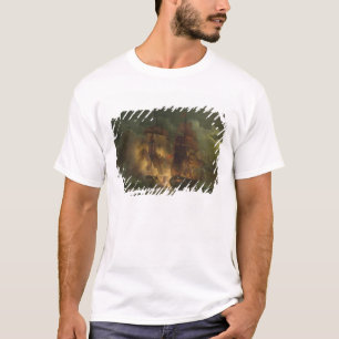 Kampf zwischen der französischen Fregatte T-Shirt