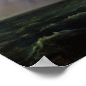 Kampf zwischen der französischen Frigate 'La Canon Poster (Ecke)