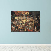 Kampf zwischen Karneval und Lent, 1559 Leinwanddruck (Insitu (Holzboden))