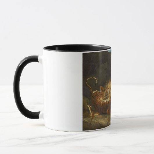 Kampf zwischen Löwen und Tiger Tasse (Links)