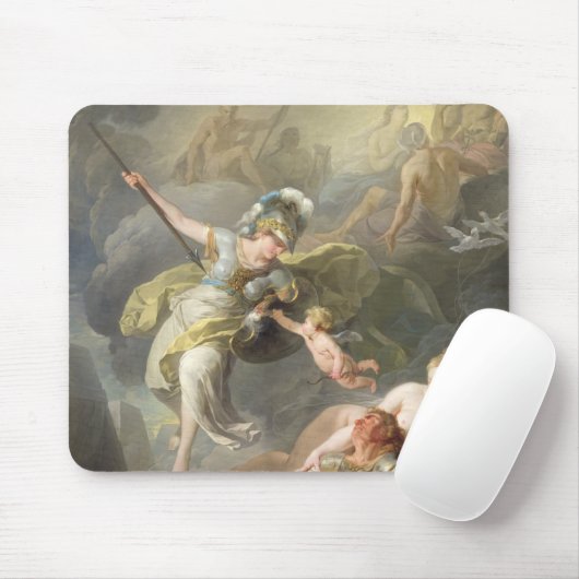 Kampf zwischen Minerva und Mars, 1771 Mousepad (Mit Mouse)