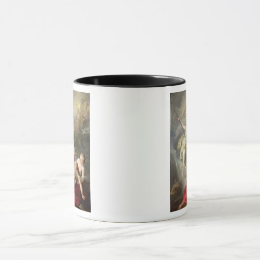 Kampf zwischen Minerva und Mars, 1771 Tasse (Zentrum)