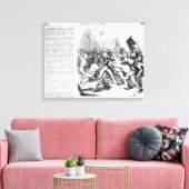 Kampf zwischen Republikanern und Parlament Leinwanddruck (Insitu (Wohnzimmer))