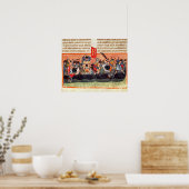 Kampf zwischen Römern und Gauls Poster (Küche)