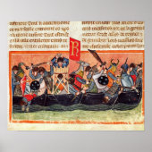 Kampf zwischen Römern und Gauls Poster (Vorne)