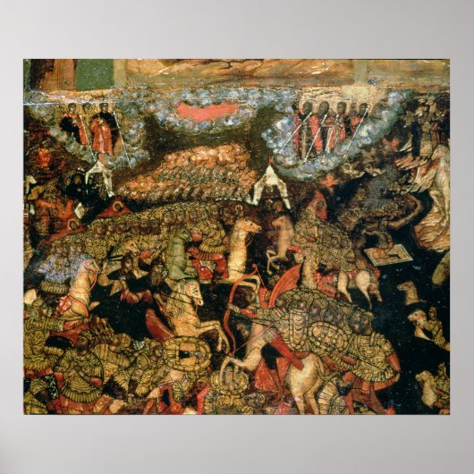 Kampf zwischen russischen und tatarischen Truppen Poster (Vorne)