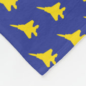 Kampfadler F-15E-Kampfjet-Muster Fleecedecke (Ecke)