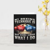 Kampfboxhandschuhe - Funny Gym Quote - Retro Bo Karte (Gelbe Blume)