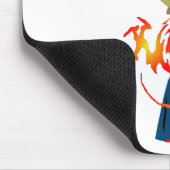 Kampfdrache: Hwa Rang Do Stick Fighting Dragon Mousepad (Ecke)