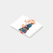 Kampfdrache: Hwa Rang Do Stick Fighting Dragon Post-it Klebezettel (angewinkelt)