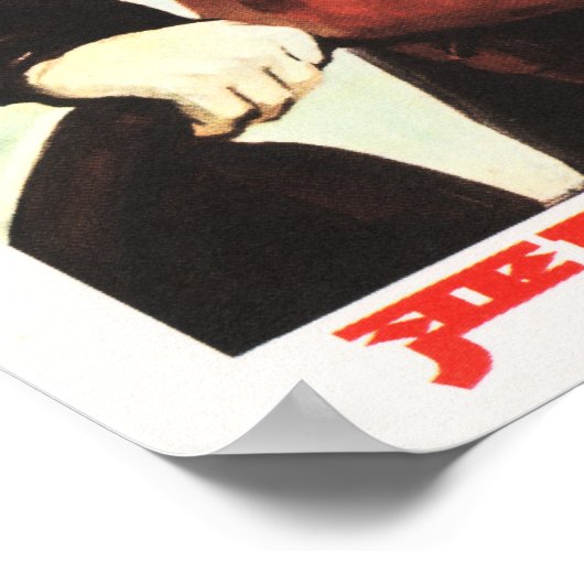 Kämpfe bereit, Aggressoren zu beseitigen! Poster (Ecke)