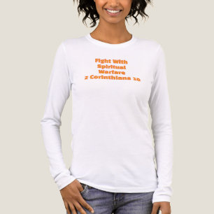 Kämpfe den spirituellen Kampf 2. Korinther 10 Frau Tri-Blend Shirt