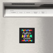 Kämpfe für Autismus-Bewusstsein Unterstützer-Team Magnet (In Situ (Geschirrspüler))