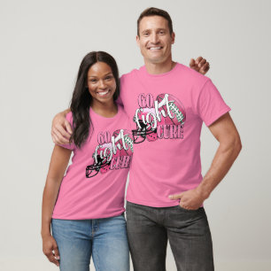 Kämpfe gegen Brustkrebs Football T-Shirt