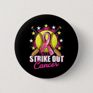 Kämpfe gegen Brustkrebs Krieger Softll Rosa Band Button