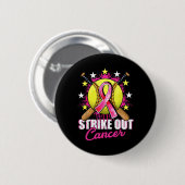 Kämpfe gegen Brustkrebs Krieger Softll Rosa Band Button (Vorne & Hinten)
