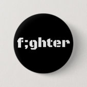 Kämpfe gegen das Semikolon-Bewusstsein - individue Button (Vorderseite)