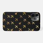 Kämpfe gegen Flugzeug in Schwarz Case-Mate iPhone Hülle (Rückseite (Horizontal))