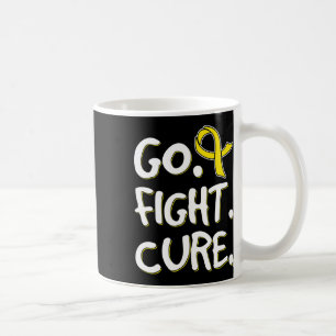 Kämpfe gegen Krebs Goldene Schleife Kindheitskrebs Kaffeetasse