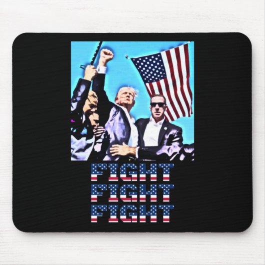 Kämpfe gegen Kundgebung Faustpumpe Mousepad (Vorne)