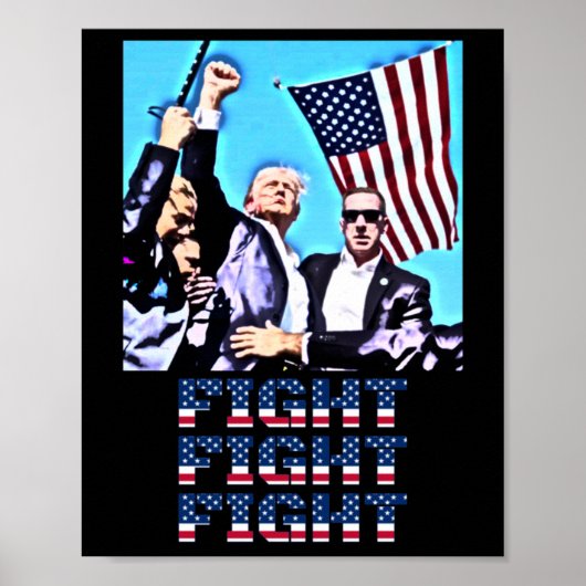 Kämpfe gegen Kundgebung Faustpumpe Poster (Vorne)