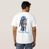 Kämpfe gegen Mech (Blaue Einheit) T-Shirt (Schwarz voll)