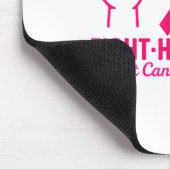 Kämpfe gegen Thrive Brustkrebs Bewusstsein Nk Ribb Mousepad (Ecke)