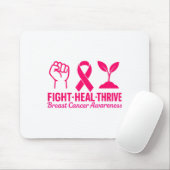Kämpfe gegen Thrive Brustkrebs Bewusstsein Nk Ribb Mousepad (Mit Mouse)